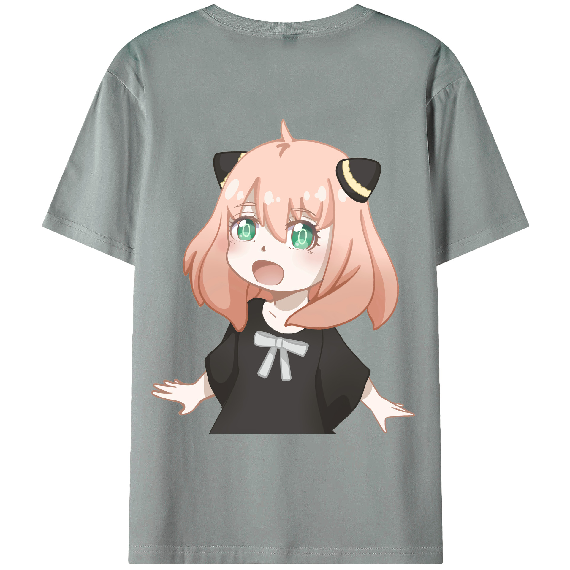（画像用） SPY×FAMILY间谍家家酒 綿100％ メンズ半袖Tシャツ（バックプリント） 通気性